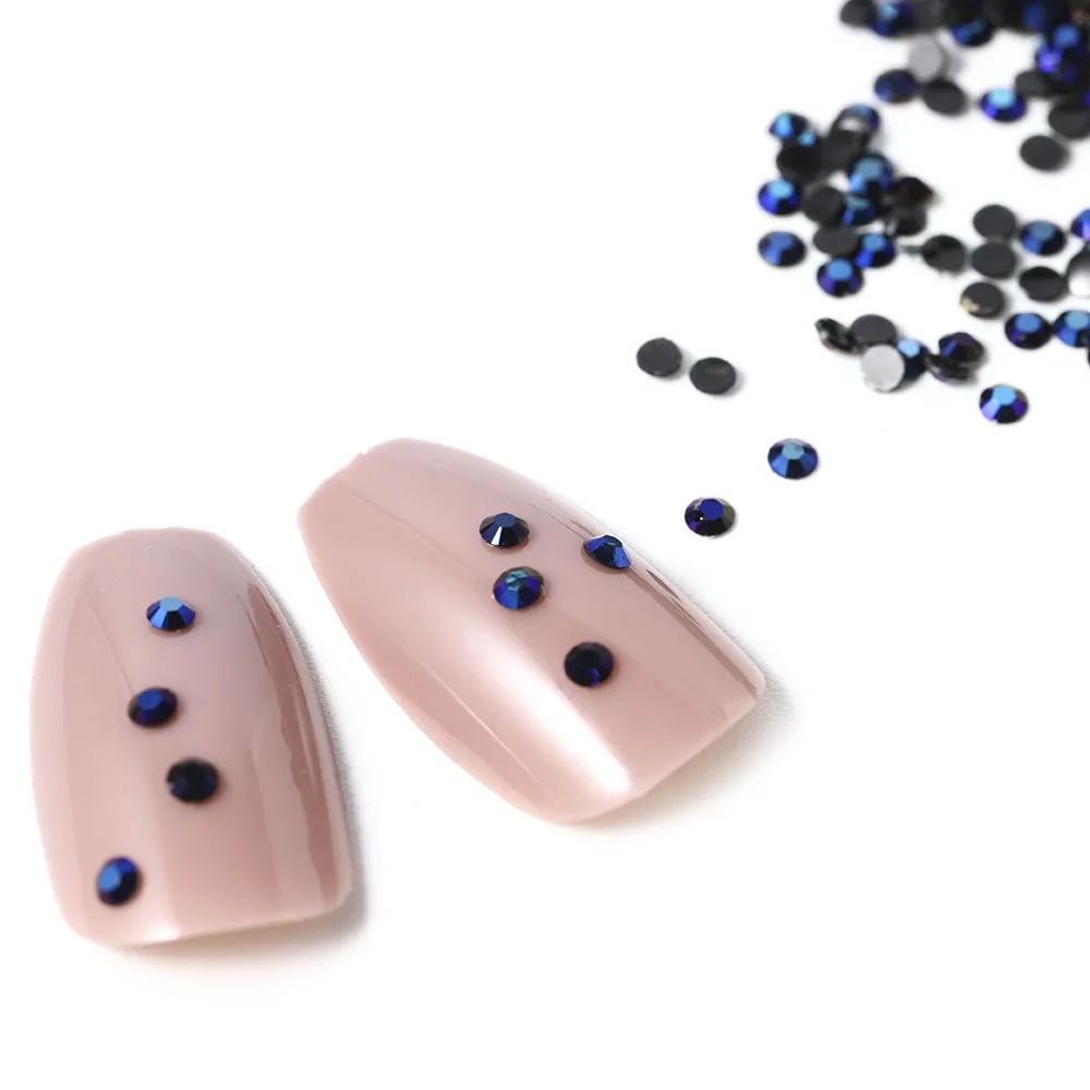 

Hot Selling Jewelry Black AB Diamond Nail Art DIY Rhinestones Decorations Shiny Stones Charm Manicure Accessories 2000Pcs/Bag