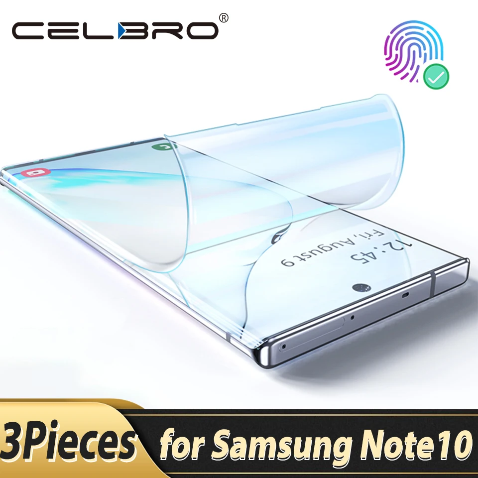 Пленка на весь экран для samsung Galaxy Note 10 Plus S10 S10e 5g Защитная мягкая Гидрогелевая