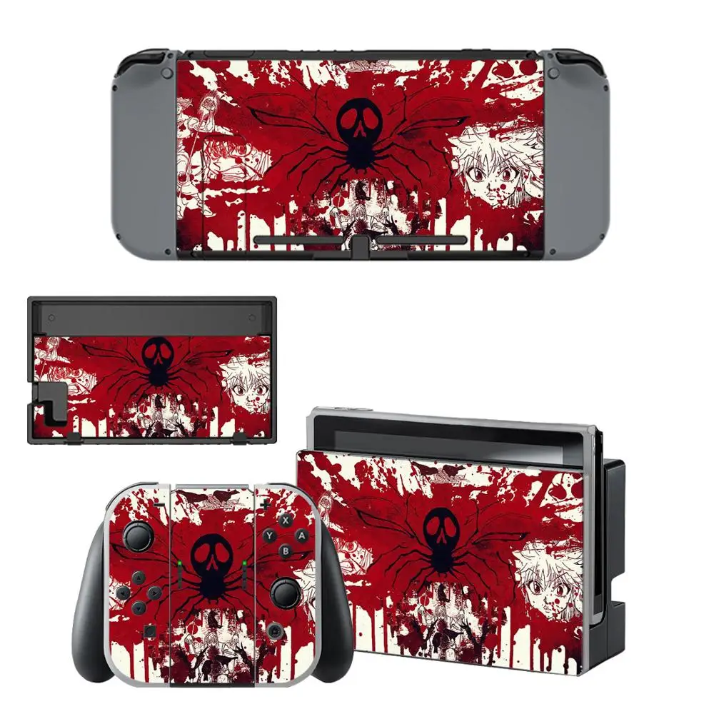 vinyl screen skin hunter x hunter protector stickers for nintendo switch ns console controller stand holder skins vinyl free global shipping