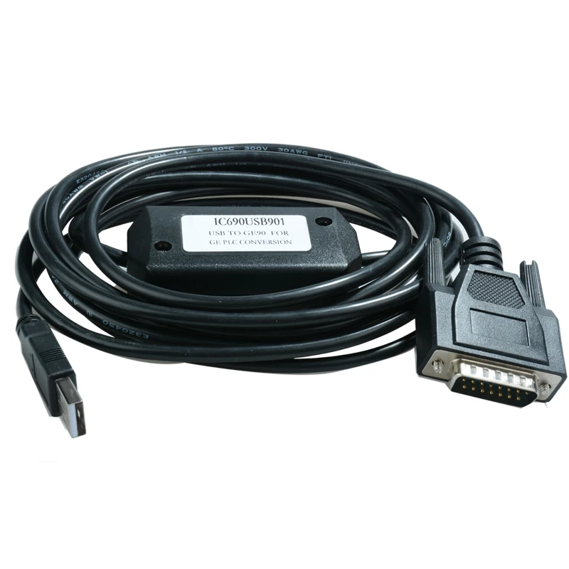 Cabo de Programação Ic690usb901 para ge Fanuc Snp 90 Séries Plc Versão Ic690acc901 Usb Entrega Rápida