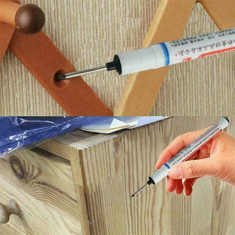 Hot Sale 1pc 3 Color Long Head Markers Bathroom Woodworking Decoration Multi-purpose Waterproof Deep Hole Marker Pens Dropship | Дом и сад