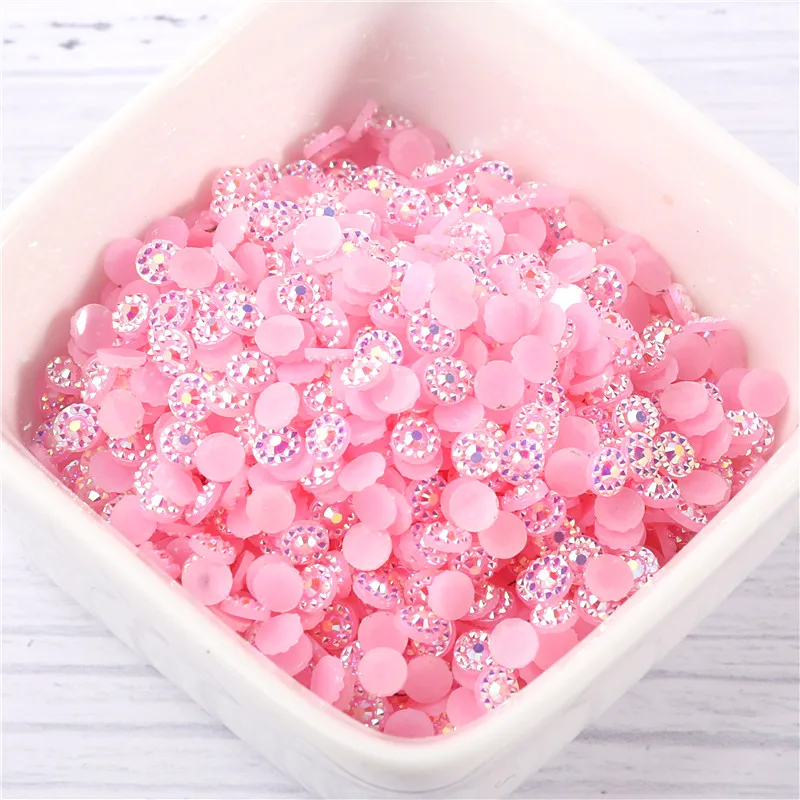 4 мм 5 6 Подсолнух ногтей ринестон Конус цветок граненый желе AB Смола Кристалл