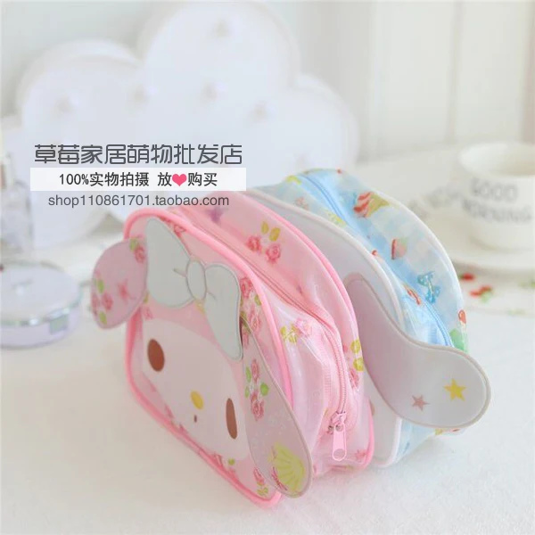 Sanrio, Hello Kitty My Melody косметиoroll косметичка из ПВХ женские водонепроницаемые портативные дорожные моющиеся сумки Органайзер для макияжа