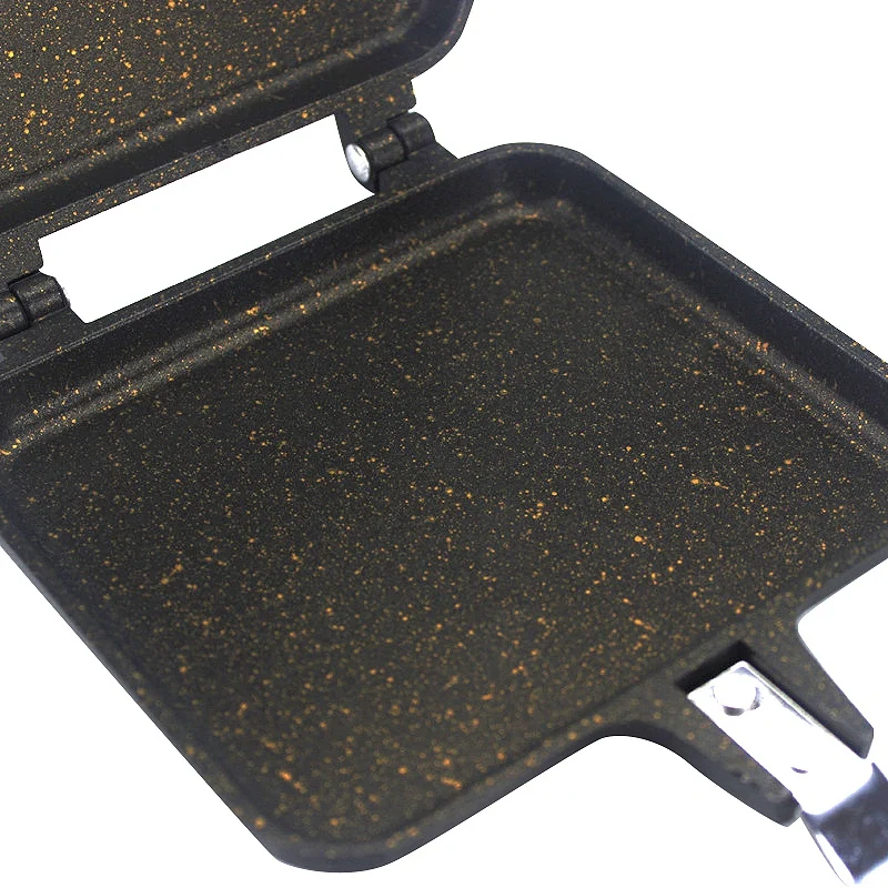 

Sandwich Mold, Double-Sided Cake Bread Toast Mold Diy Tool Barbecue Non-Stick Burning Stove Cake Tray With Handle