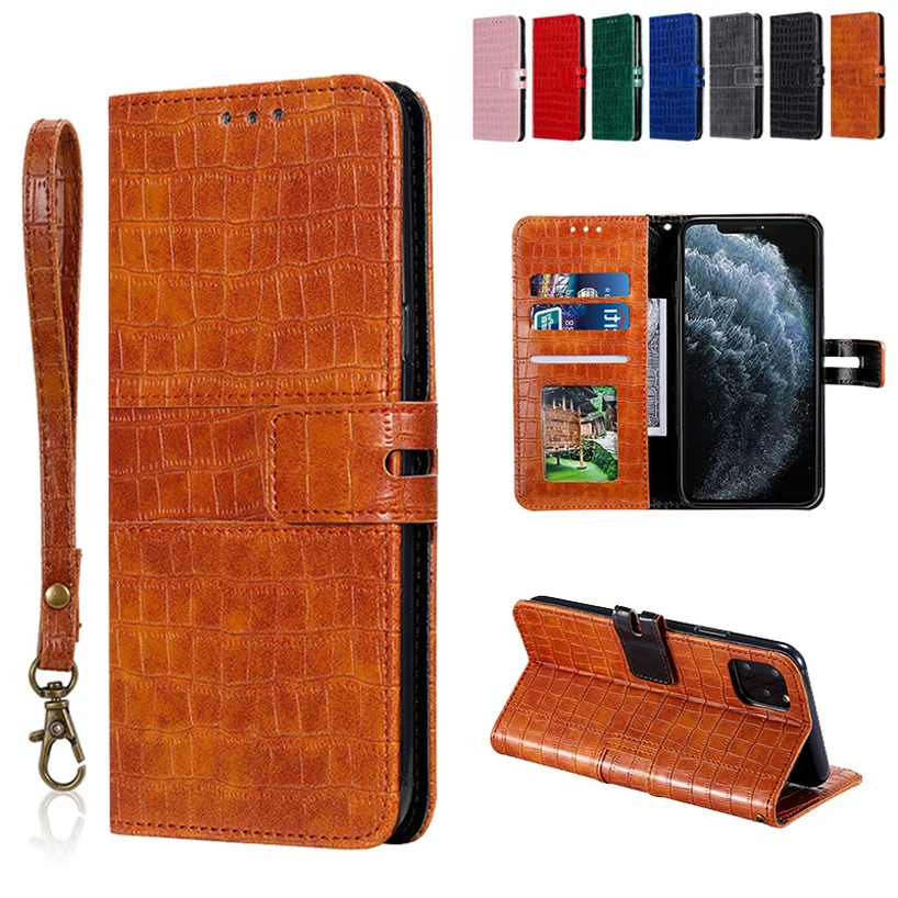 Чехол для телефона с откидной крышкой из крокодиловой кожи iPhone 12 Mini SE XR XS 11 Pro MAX 7 8P