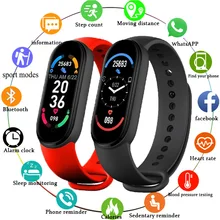 M6 Smart Bracelet Watch Men Women Heart Rate Monitor Bluetooth Sports Smartwatch Waterproof for Apple Watch Huawei Xiaomi
