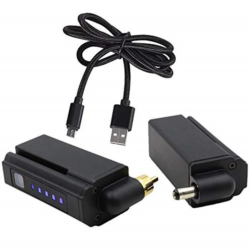 Беспроводной блок питания для тату DC/RCA портативный мини-блок тату-машинки |