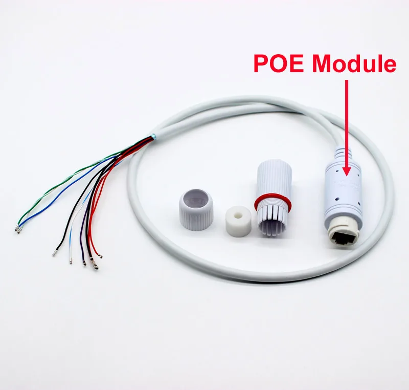 4 шт. водонепроницаемые POE кабели для IP камеры видеонаблюдения 48 В|Аксессуары CCTV| |