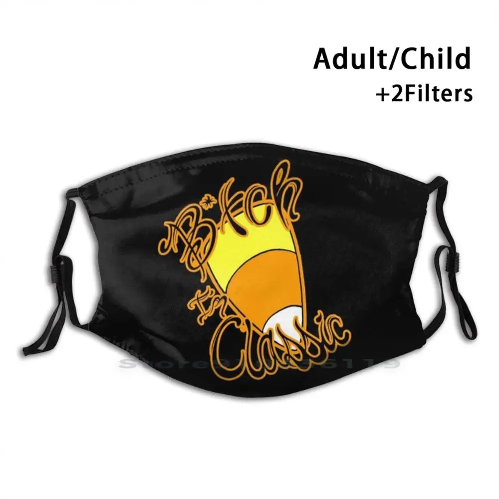 Я классический дизайн Anti Dust Filter смываемая маска для лица Kids Candy Corn Halloween Samhain Candies