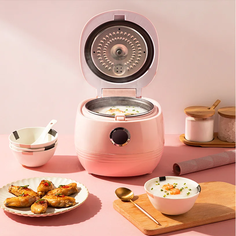 

220V 1.2L Electric Rice Cooker Automatic Multi Cooker Mini Portable Cooking Pot With Reservation For Home EU/AU/UK/US Plug