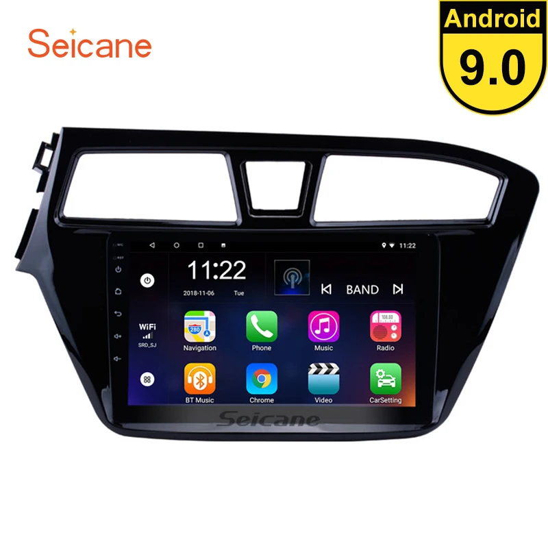Seicane Android 9 0 &quotgps радио для 2014 2015 HYUNDAI I20 левосторонний Автомобильный