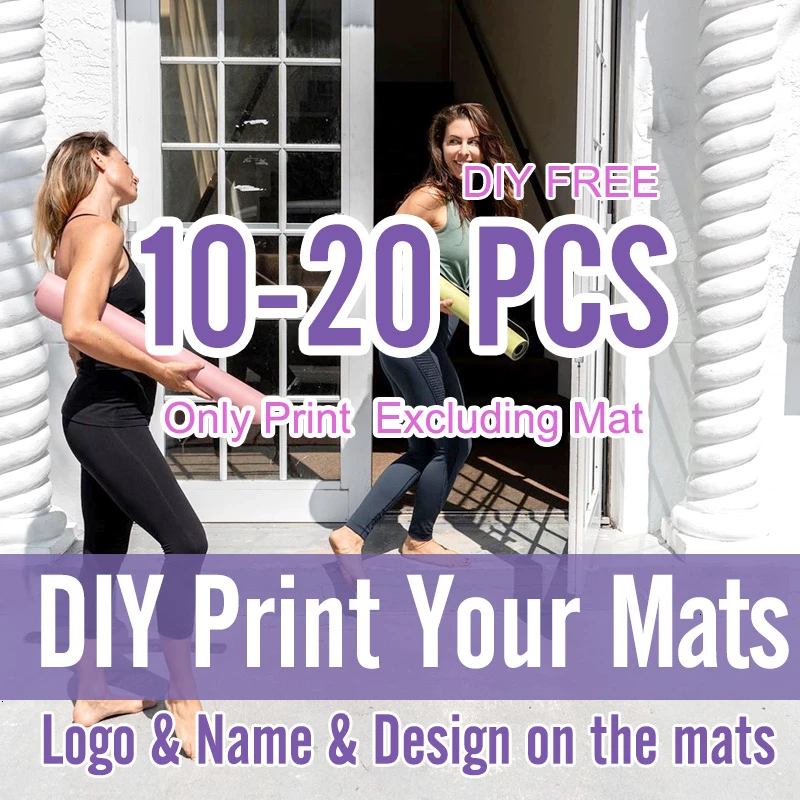 DIY Print Free 1830*610*20 мм толстый нескользящий коврик для йоги, мягкий коврик для спортзала, пилатеса, складной коврик для бодибилдинга, тренажеры для фитнеса, сделай сам - Цвет: DIY Print Free