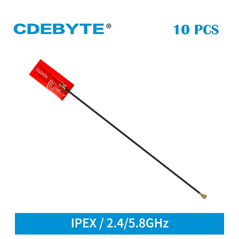 10 шт./лот 2 4 ГГц 5 8 PCB Встроенная антенна дБи 50 Ом Вт IPEX-1 интерфейс CDEBYTE TXWF-PCB-3214 -