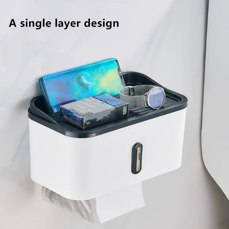 Футляр для туалетной бумаги двухслойная катушка рисования держатель стен|Полки