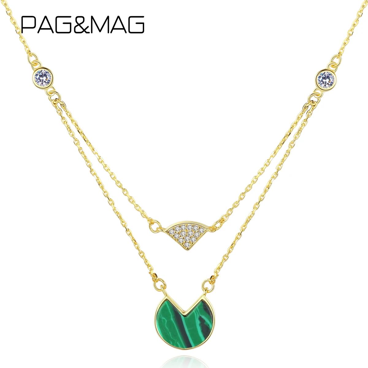 Женское богемное многослойное ожерелье PAG &amp MAG из стерлингового серебра 925 пробы