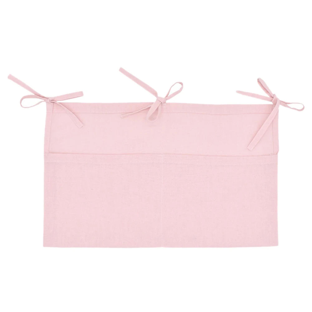 Висячая сумка для хранения прорезывателей органайзер кроватки пеленки льняные