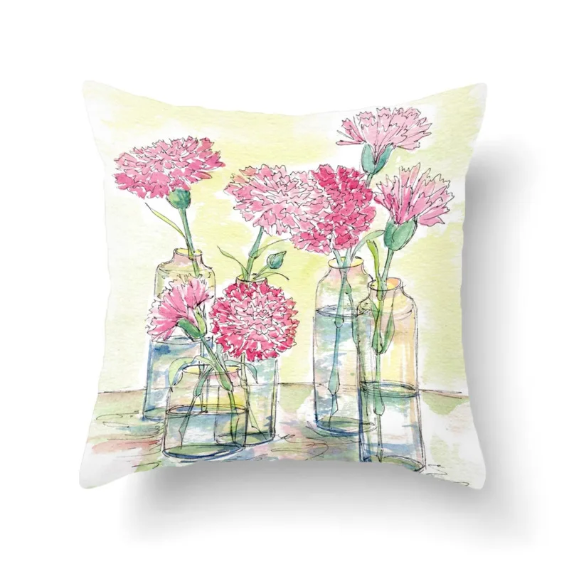 45*45 см домашний декор диван искусственная комната Цветочная ботаника серия