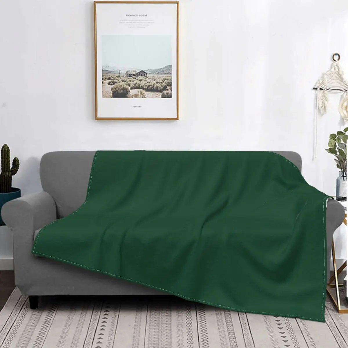 

Manta verde de carreras británicas, colcha para cama a cuadros, cubierta de playa, manta doble, toalla de playa de lujo, 107