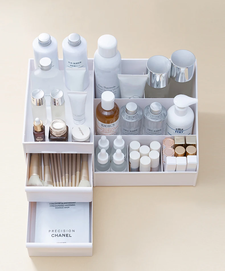 

Large Capacity Cosmetic Storage Box Makeup Drawer Organizer Jewelry Nail Polish Makeup Container Desktop Sundries Storage Box