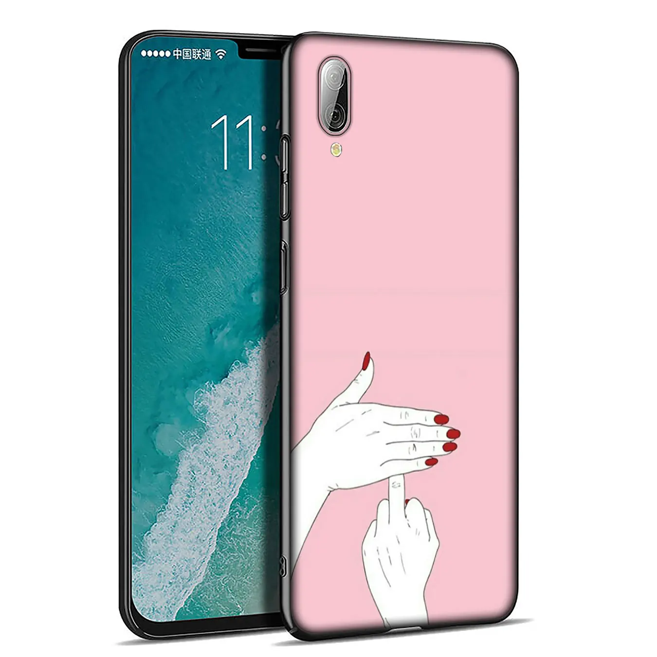 IYICAO Best Friend Pink Hands Soft Silicone Phone Case for Xiaomi Redmi Note 8 8T 8A 7 7A 6 6A 5 5A K30 K20 Pro GO S2 Cover |
