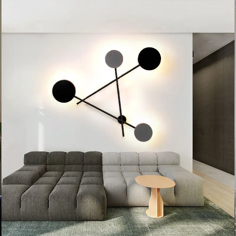 

Indoor Wall Lamps Black/Gold/Gray Fashion Light Simple Style Home Decoration Furniture Modern LED For Dining Table Living Room