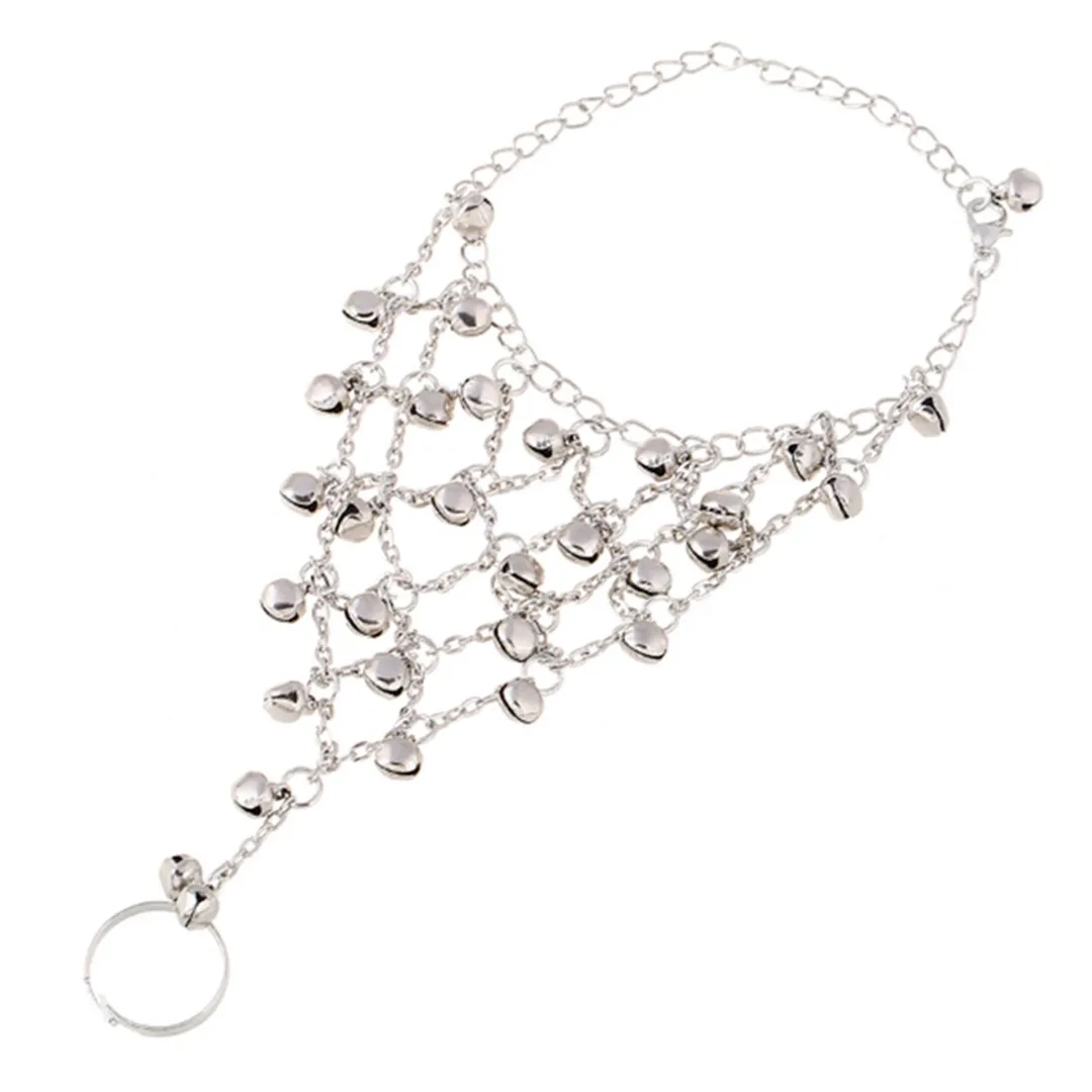 Женский сетчатый Браслет с кисточками винтажный браслет цепочка маленькими