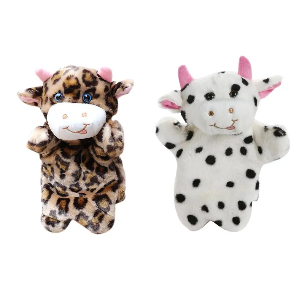

Cute Milk Cow Sheep Dog Duck Bear Hand Puppet Baby Kids Child Educational Soft Doll Plush Toy High quality