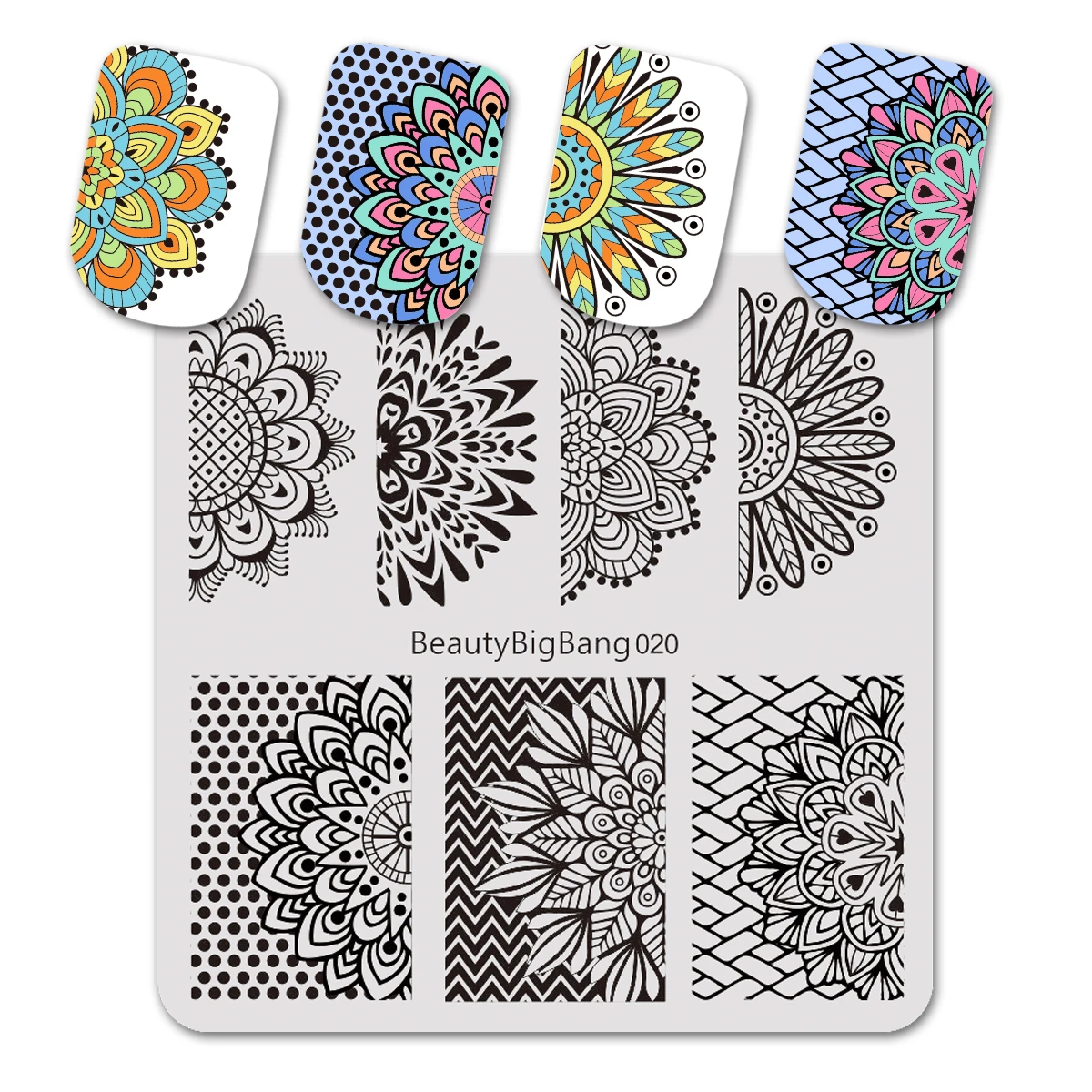 BEAUTYBIGBANG птицы узоров в виде перьев павлина пластины для штамповки ногтей Nail Art