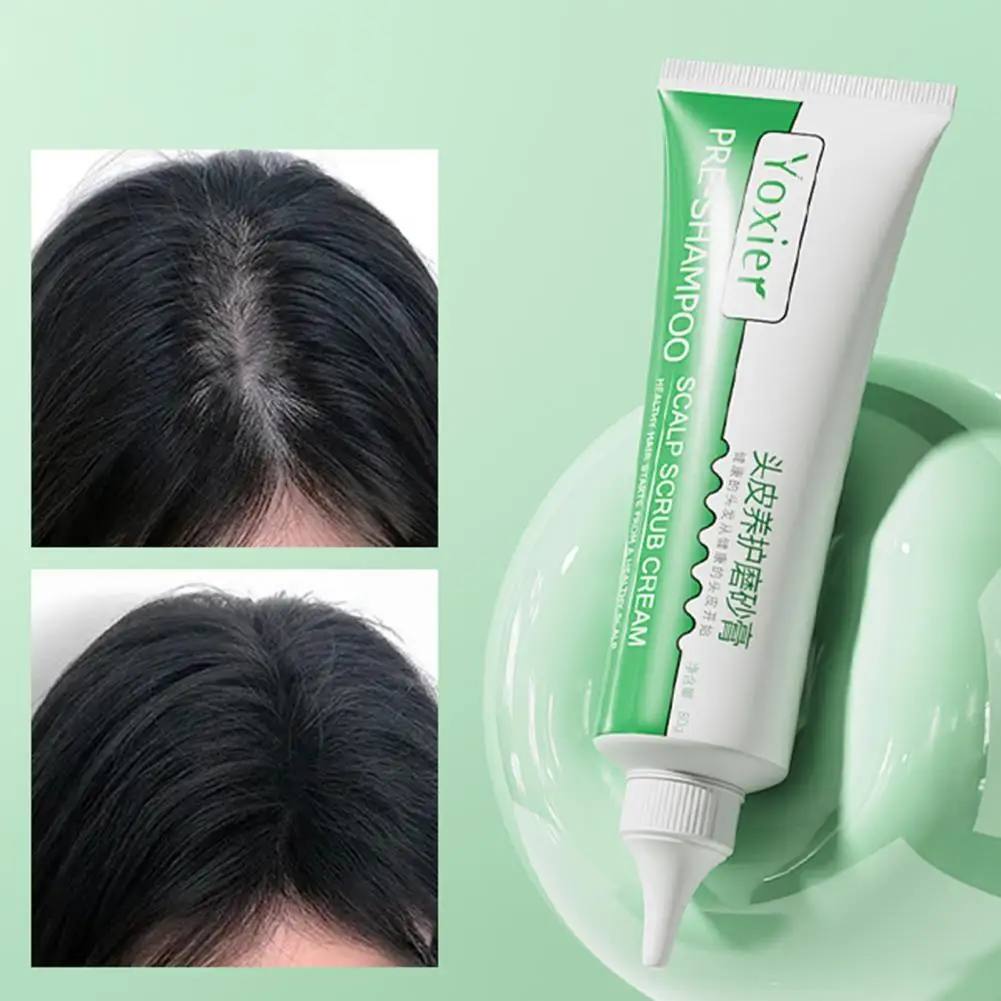 

80g/Box Hair Growth Cream Anti-dandruff Obvious Effect Universal Scalp Care Scrub Cream for Men