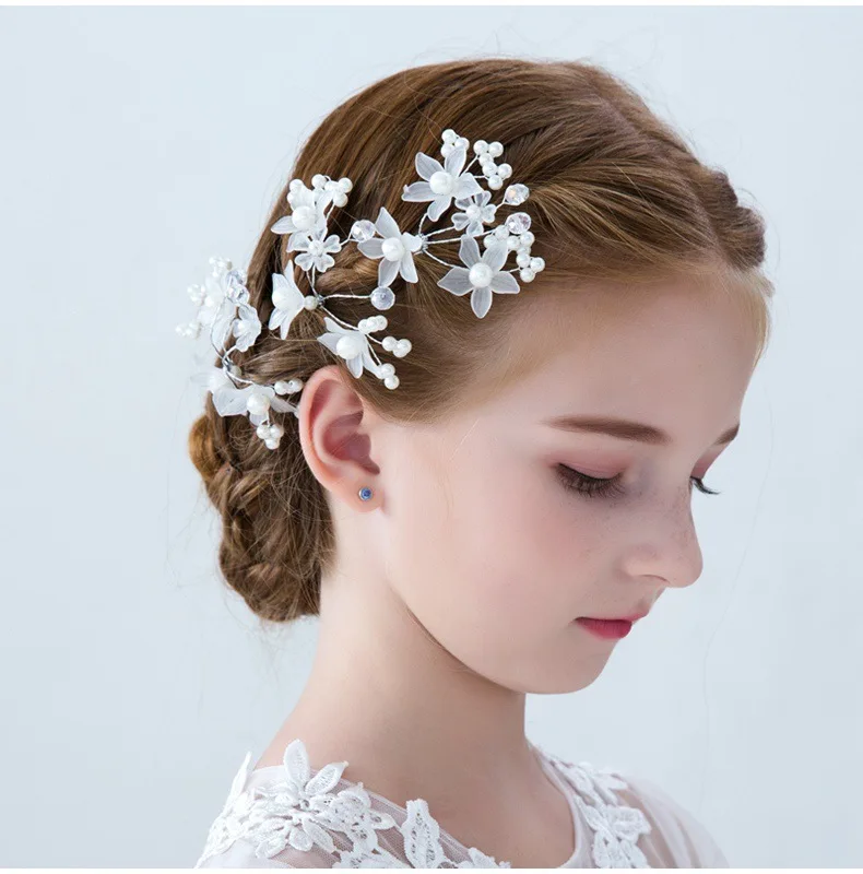 

Crystal Bead Wedding Girls Hair Sticks Hair Accessories Wedding Accessories Hair Ornaments Jewelry Bridalmaid Headpiece