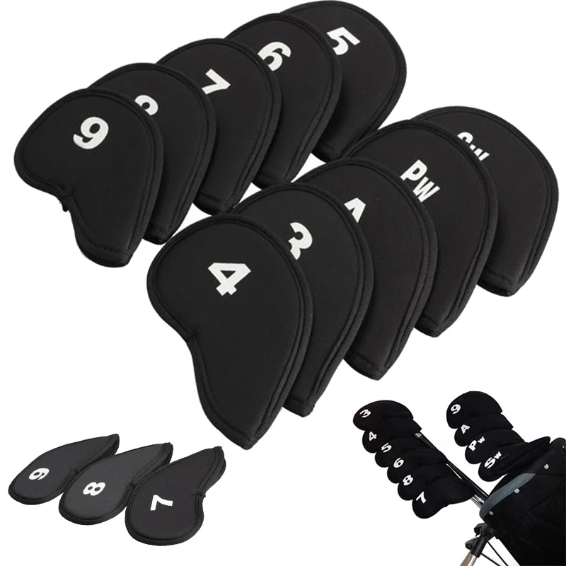 10 шт./компл. защитные головные уборы IronHead для гольф-клуба черные/красные/синие |