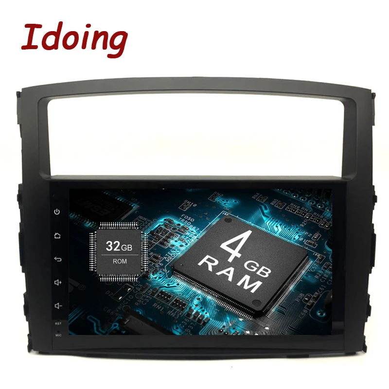 Idoing 9 &quotAndroid 0 4G + 32G 8Core 2Din руль для MITSUBISHI PAJERO V97 автомобильный мультимедийный плеер