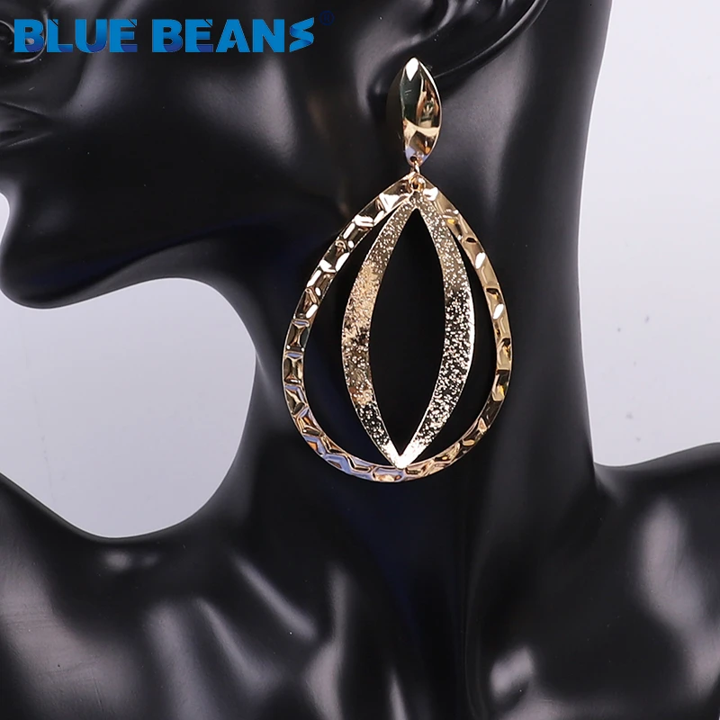 New Gold Color fashion Earrings for Women Metal Jewelry Drop Dangle Geometric big Earring Simple Earings Girls Statement Brincos | Украшения