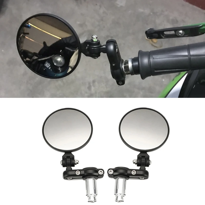 Универсальный мотоцикл Ручка Бар Конец боковые зеркала складной moto vespa зеркало