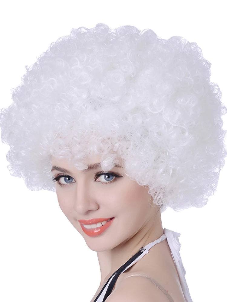 Бесплатная красота 12 &quotкороткий белый синтетический Ретро Хиппи 70s 80s диско