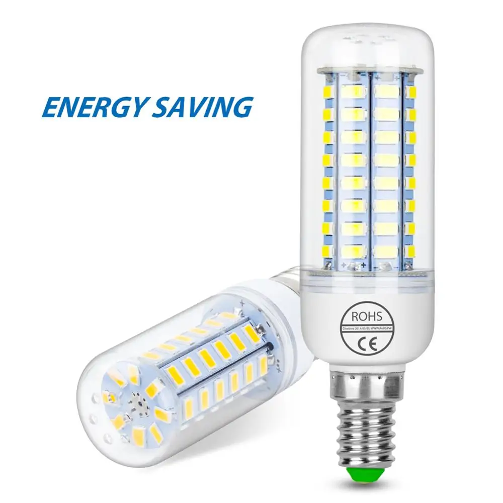 E27 светодиодная лампа E14 кукурузный светильник Светодиодная 220 В лампада Led