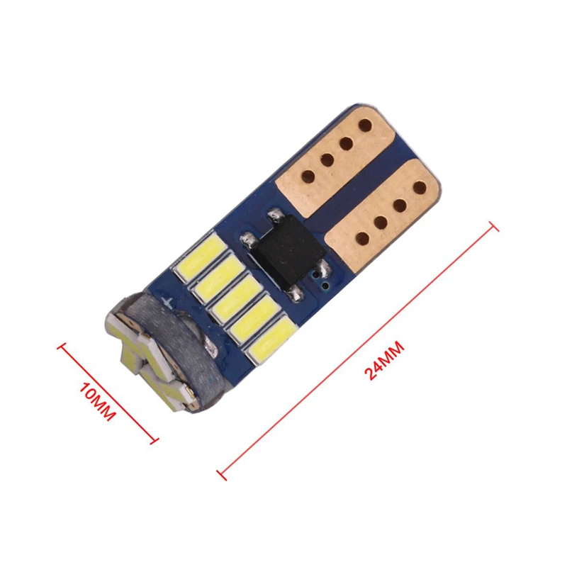 

5x Car 4014 14 SMD Light T10 W5W 194 LED Lights Canbus No Error Auto Wedge Interior Light Dome Tail Licese Plate Lamp 12V White