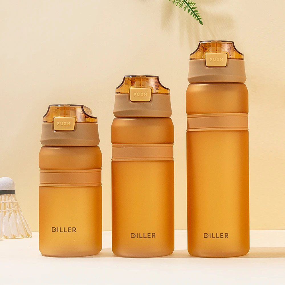 Бутылка для воды Diller летняя спортивная большая упругая пищевая прочная без BPA