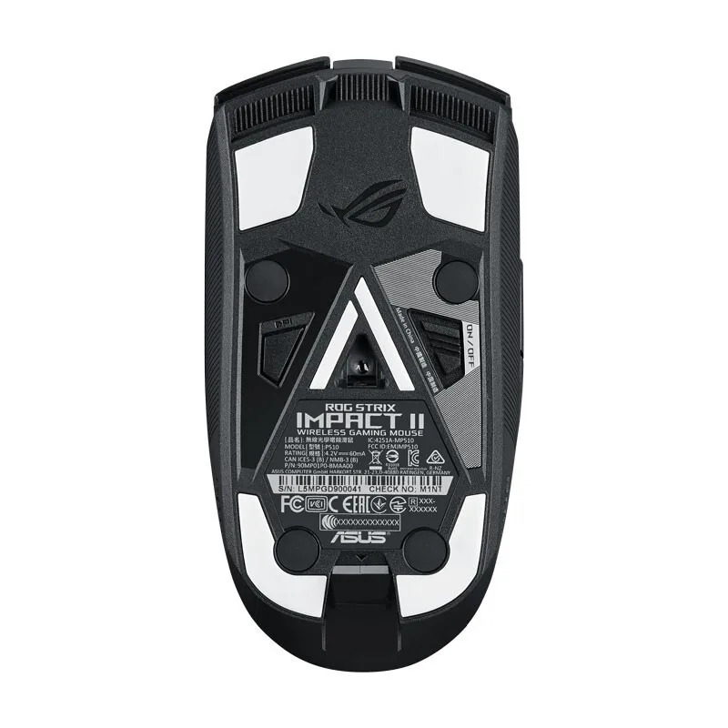 ROG Strix Impact II Wreless Gaming Mouse,16,000 Dpi ,2.4GHz Wireless Connectivity, Featuring And Aura Sync RGB Lighting