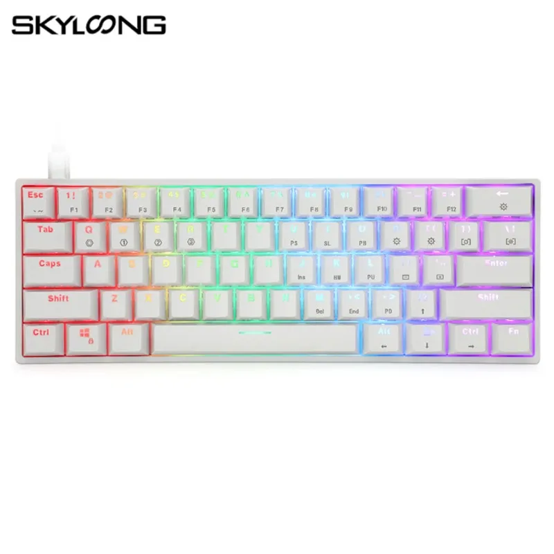 

SKYLOONG GK61 61 Keys Gaming Mechanical Keyboard USB Wired RGB Backlit Gamer Mechanical Keyboard For Desktop Tablet Laptop SK61