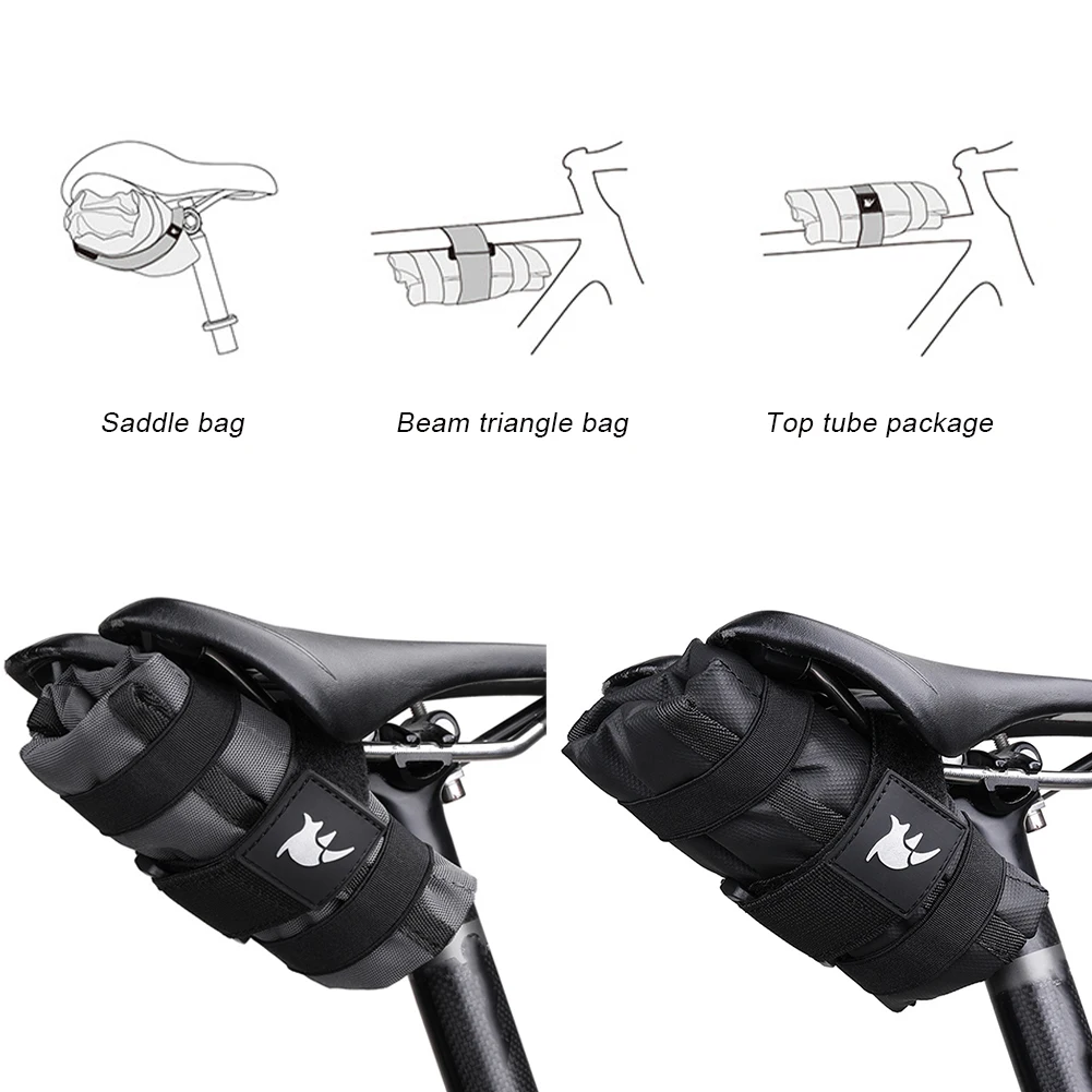 

Bicycle Handlebar Bag Tool Bag Polyester with Elastic Strips Top Front Tube Frame Bag Pouch Cycling Accessories Fast Delivery
