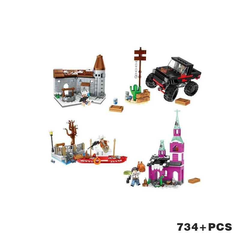 Battlelys игра совместима с Legoed военный заброшенный город архитектура 734 шт.