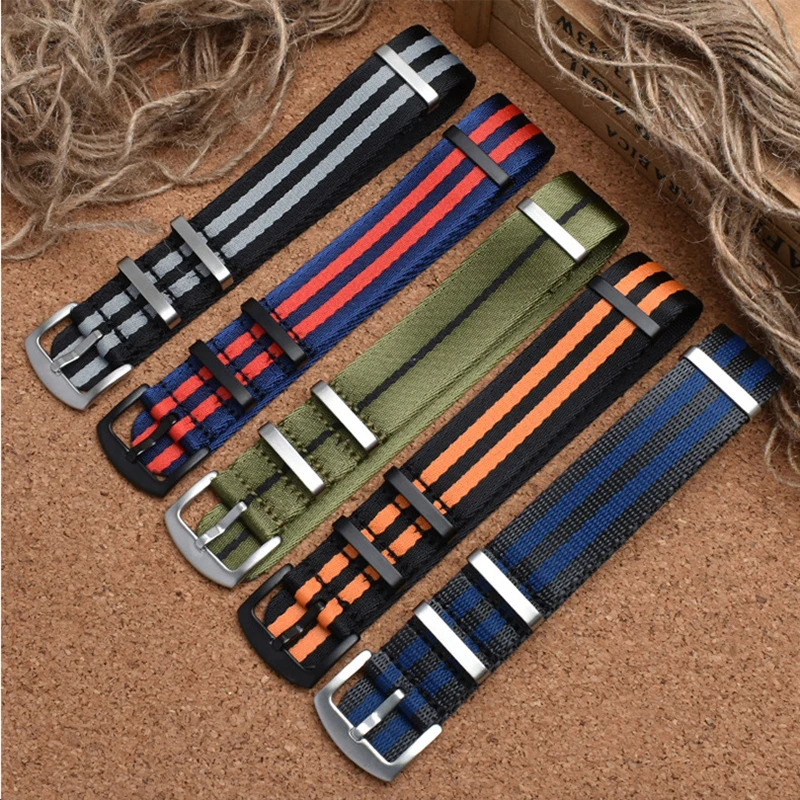 Нейлоновый ремешок для часов Nato военный парашютный с парашютом французских сил