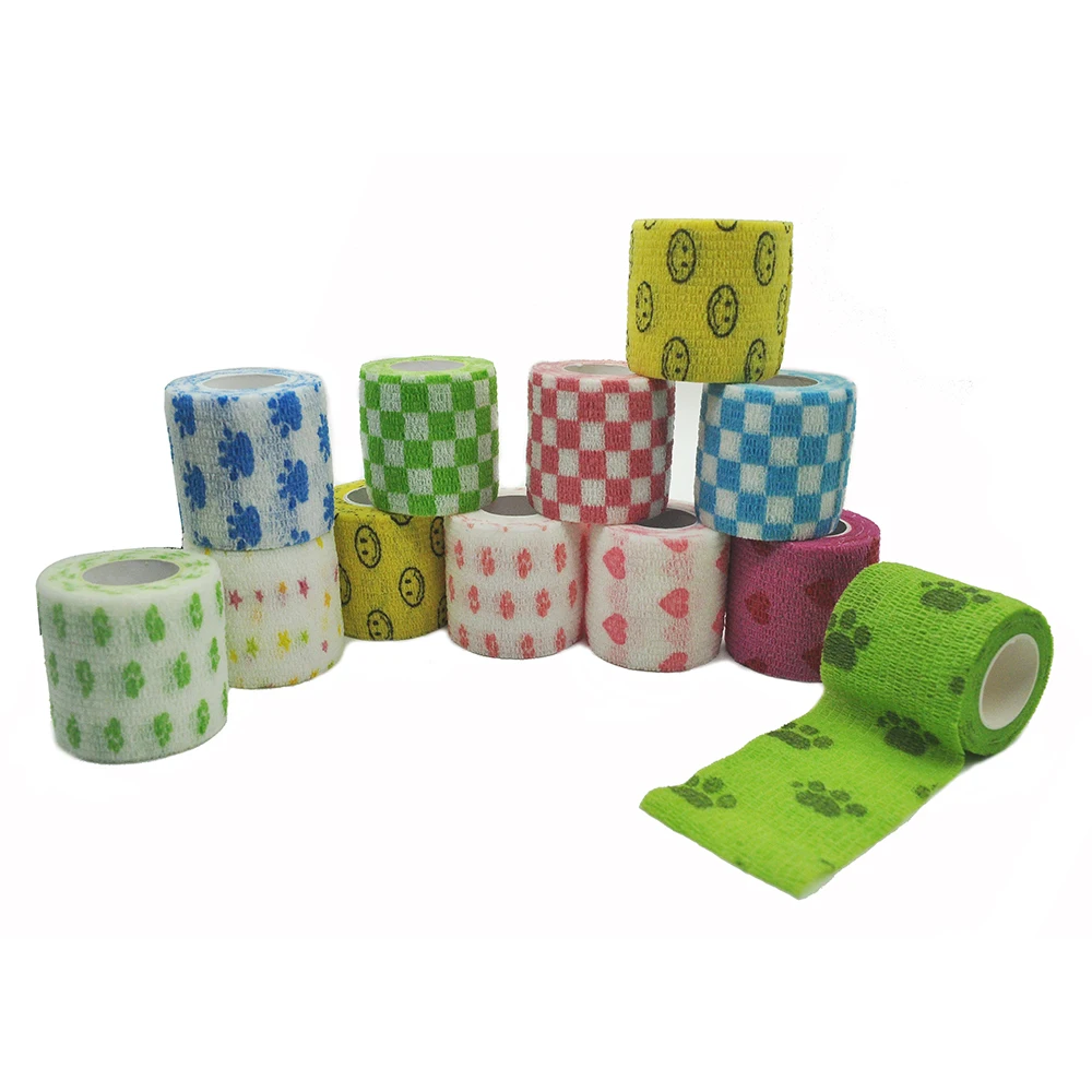 1 шт. медицинская самоклеящаяся эластичная лента с принтом 4 5 м | Спорт и
