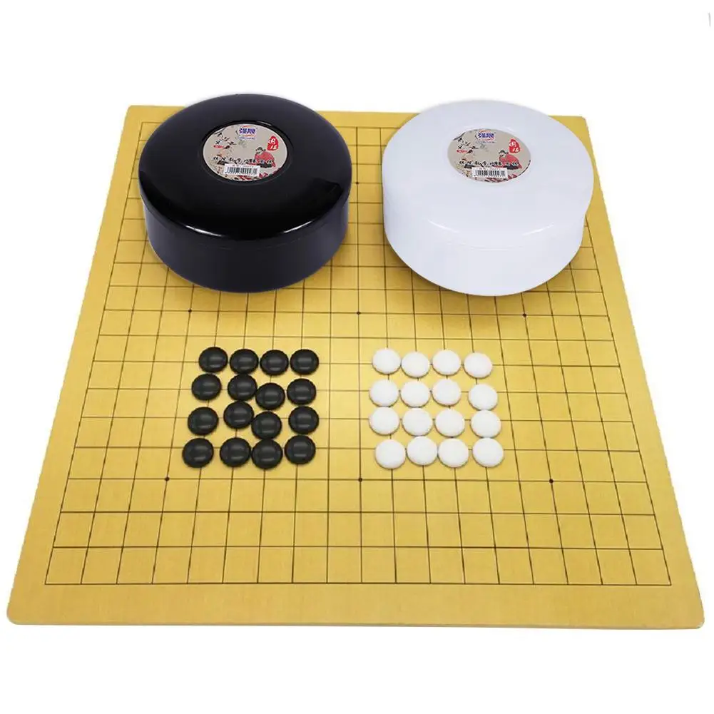 

Chinese old board Game Weiqi Checkers Folding Table Go chess set chess game toy gifts plastic go game Yernea