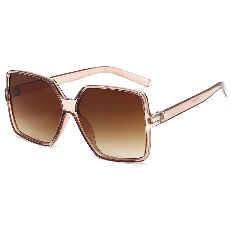 

2020 Oversize Sunglasses Women Brand Big Frame Women Sun Glasses Black Fashion Gradient Female Glasses UV400 lentes de sol mujer