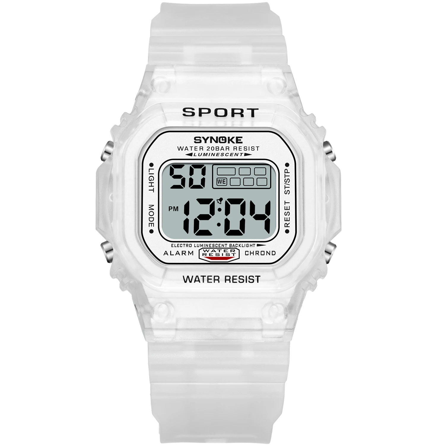 SYNOKE повседневные мужские и женские цифровые часы спортивные цветные светящиеся