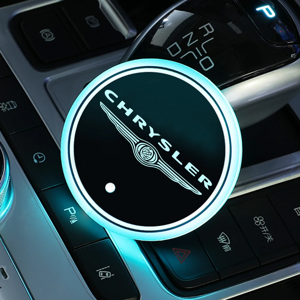2 шт. светодиодный сна подстаканник коврик USB Красочные RGB автомобильный брелок с