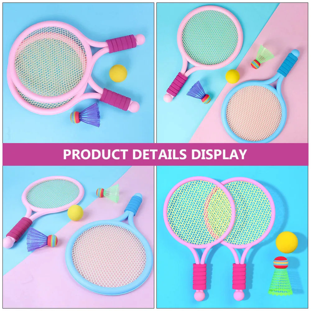 

1 Set Kids Badminton Racket Training Outdoor Sports Leisure Toys Badminton Set