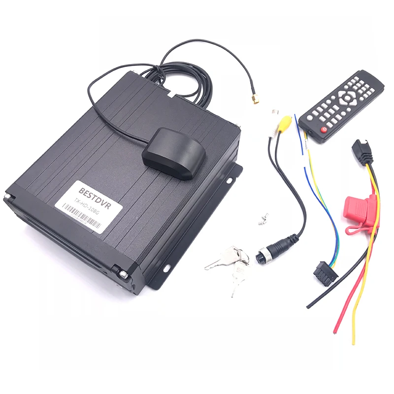 NTSC / PAL 8-канальный жесткий диск Автомобильный видеорегистратор 8 ~ 36 в широкий